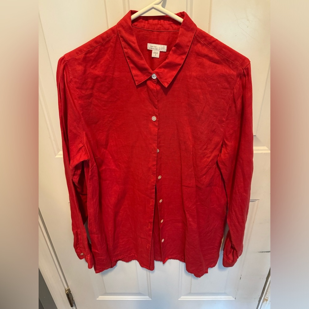 J.Jill Linen button down shirt